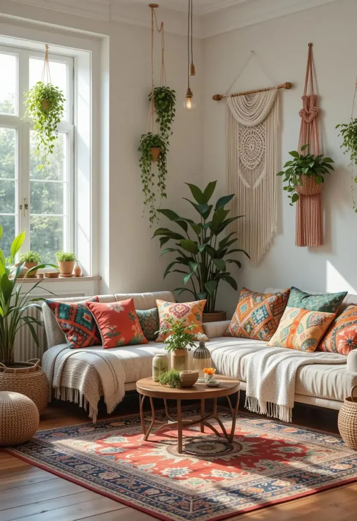 Bohemian Living Room Ideas for a Cozy 1