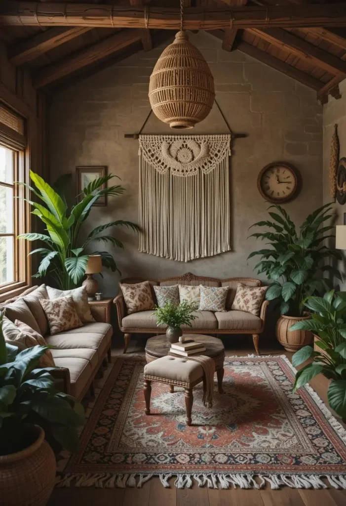 Bohemian Living Room Ideas for a Cozy 20