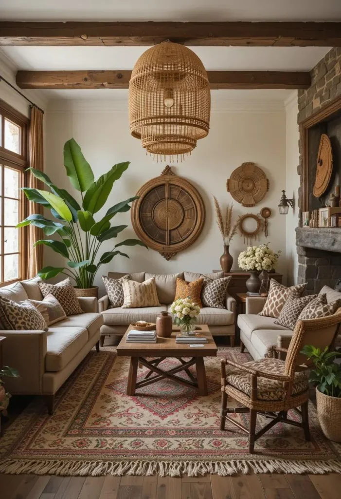 Bohemian Living Room Ideas for a Cozy 28