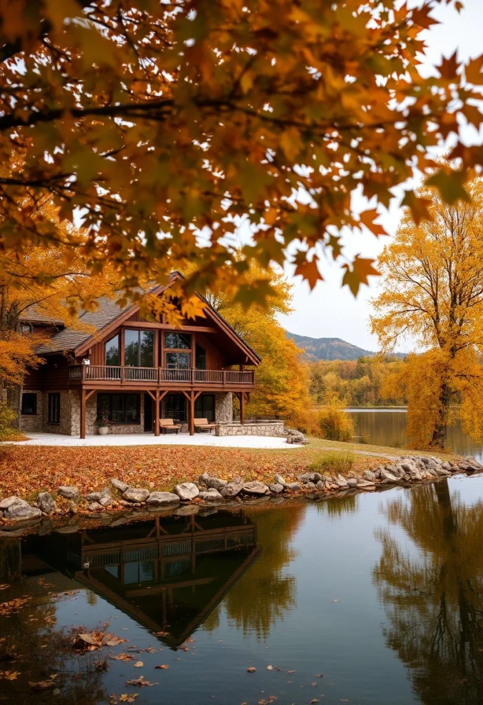 Waterfront Log Cabins Nestled in Nature 1