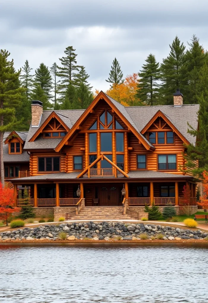 Waterfront Log Cabins Nestled in Nature2