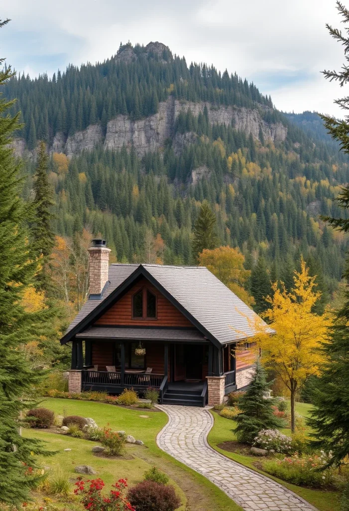 Hillside tiny house with stunning views, perfect nature escape.