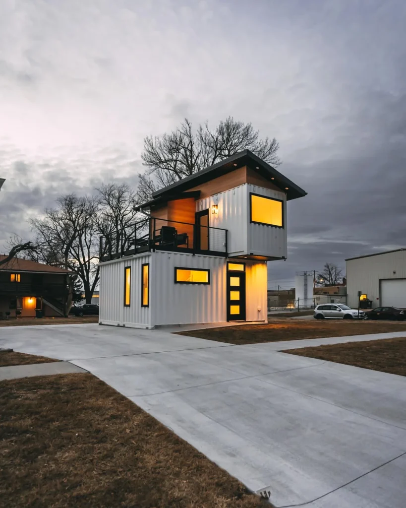 Shipping container stunning house design with modern style.