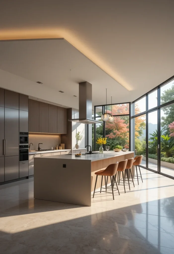 Light Wood Modern Kitchen, Bright and Airy with Large Island